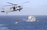 A Knighthawk during a 2003 refueling operation.  (U.S. Navy photo by Photographer's Mate Airman Ryan O'Connor)